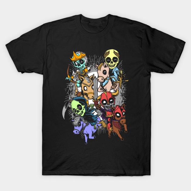 4 horsemen T-Shirt by doodledraw